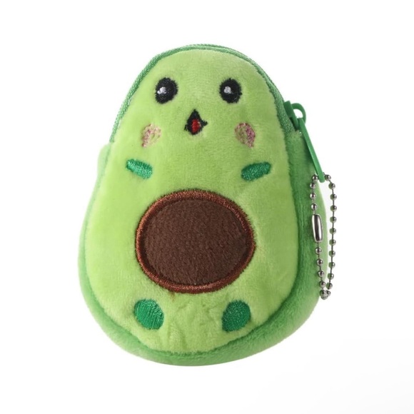 Accessories - Small Plush Green Avocado Coin Purse NWOT